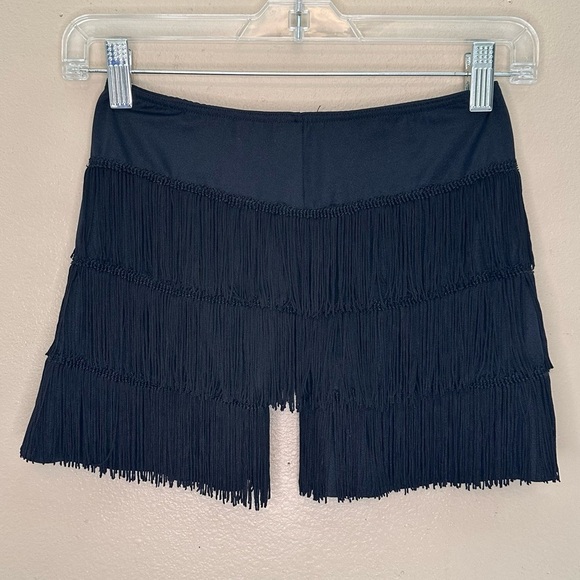 Weissman Other - Weissman Girls Black High Waist Fringe Shorts Size Large 12/14
